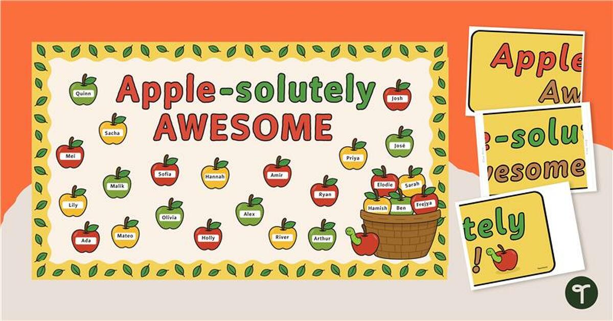 Apple-Themed Classroom Display teaching resource