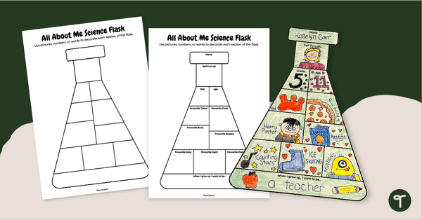 Image of All About Me Science Flask Template