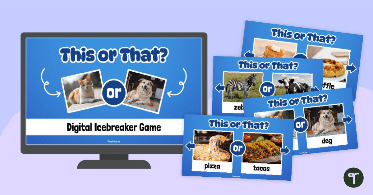 This or That? Icebreaker Game teaching resource