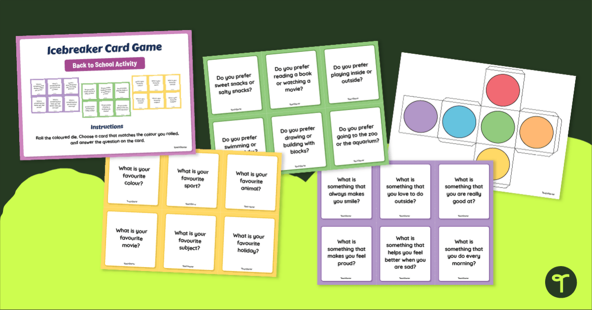 Roll & Read - Icebreaker Card Game teaching resource
