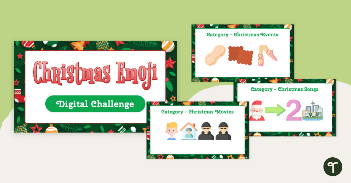 Christmas Emoji Game teaching resource