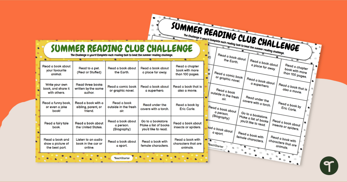 Summer Reading Challenge - Upper Years teaching resource
