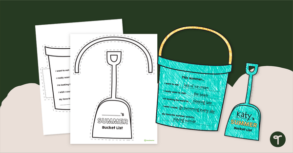 Go to Summer Bucket List Template teaching resource