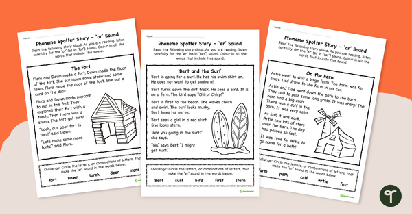 Go to R-Controlled Vowel Phoneme Spotter Stories teaching resource