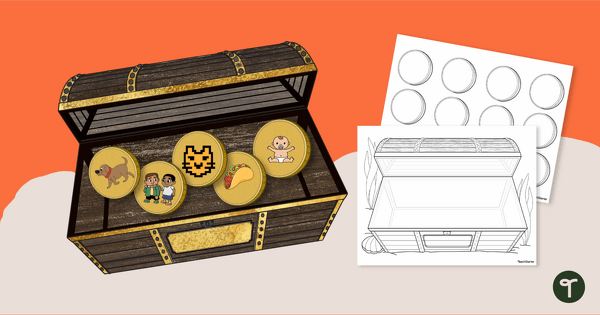 Go to All About Me Treasure Chest Template teaching resource