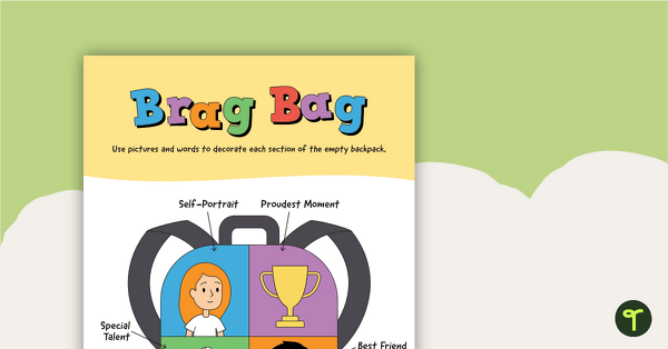 Go to My Brag Bag - All About Me Bag Template teaching resource