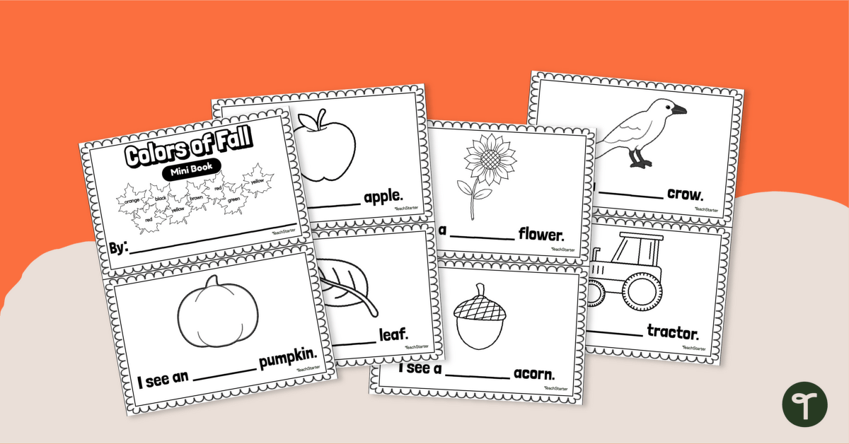 Printable Fall Booklet (K-1) teaching resource