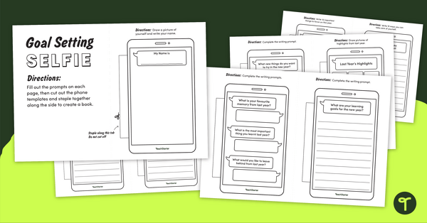 Go to New Year Goal Setting Selfie Template teaching resource