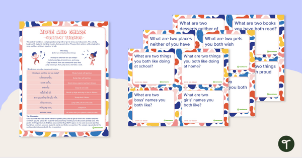 Go to Sing and Share - Printable Icebreaker Cards for Music Class teaching resource