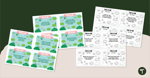 Go to This Is Me Game - Task Cards teaching resource