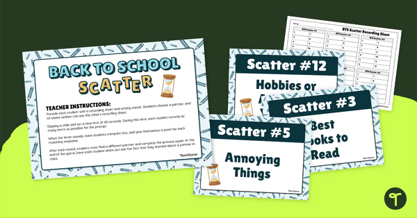 Go to Back to School Categories Game - Interactive teaching resource
