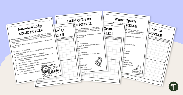 Go to Winter Logic Puzzles teaching resource