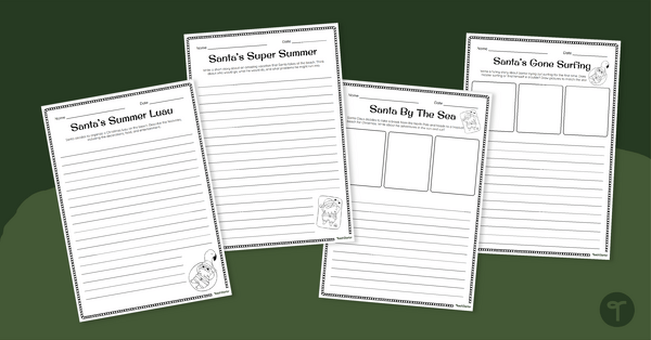 Go to Summer Santa – Christmas Story Writing Pack teaching resource