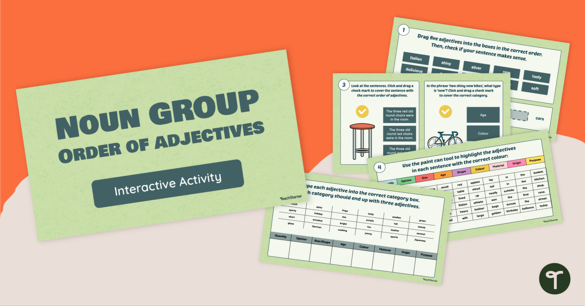Noun Group Interactive Activity teaching resource