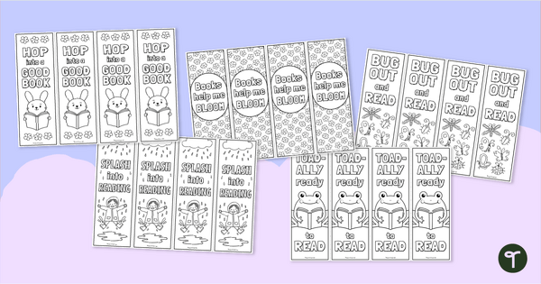 Go to Printable Spring Bookmarks teaching resource