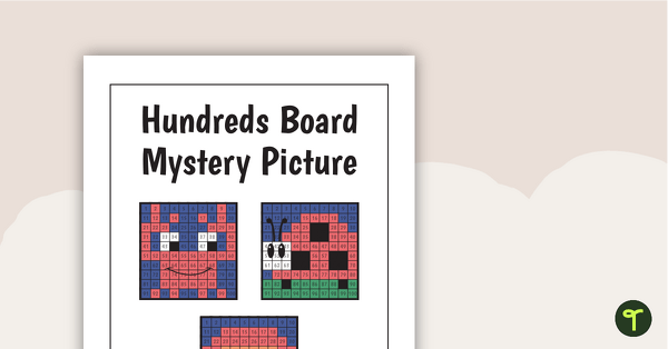 Go to Hundreds Board Mystery Picture Multiplication Task Cards teaching resource