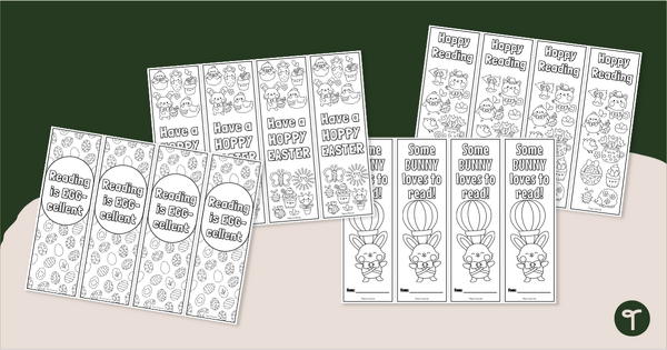 Go to Printable Easter Bookmarks teaching resource