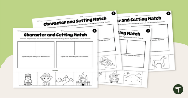 Go to Character and Setting Connections Cut-and-Paste Pack teaching resource