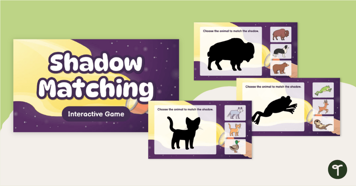 Interactive Shadow Matching Game teaching resource