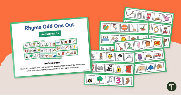 Go to Rhyming Odd One Out Activity Mats teaching resource