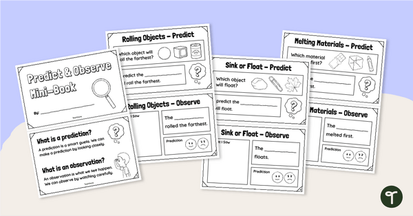 Go to Predict and Observe Science Investigations Booklet (F-1) teaching resource