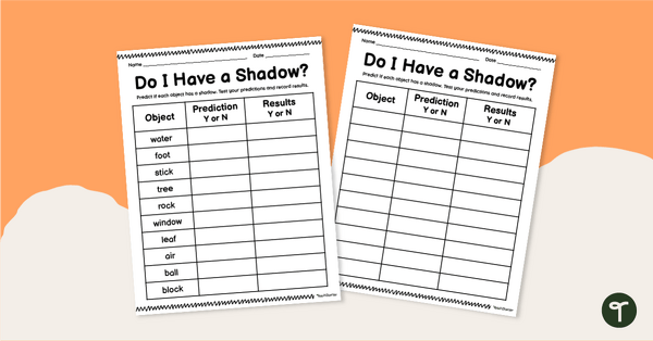 Go to Do I Have a Shadow? Activity (F-1) teaching resource