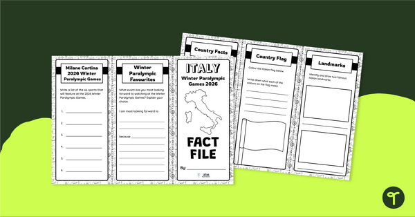 Go to Winter Paralympics 2026 – Italy Brochure Template teaching resource