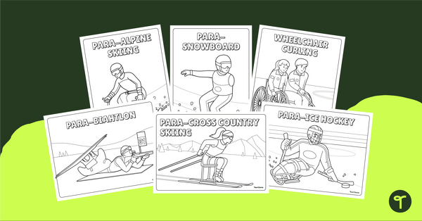 Go to Paralympic Sport Coloring Sheets – Winter teaching resource