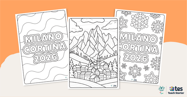 Go to Milano Cortina 2026 Winter Paralympics – Mindful Colouring teaching resource