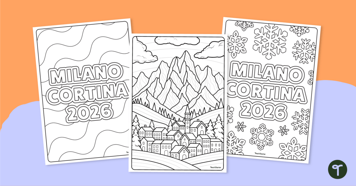 Milano Cortina 2026 Winter Paralympics – Mindful Colouring teaching resource