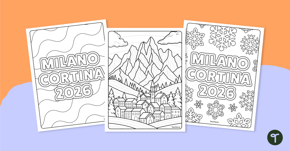 Milano Cortina 2026 Winter Paralympics – Mindful Coloring teaching resource