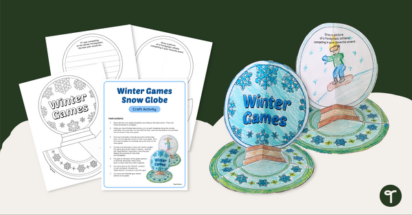 Go to Paralympics Activity – Snow Globe Craft teaching resource