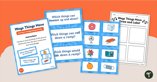 Go to Ways Things Move - Science Sorting Activity teaching resource