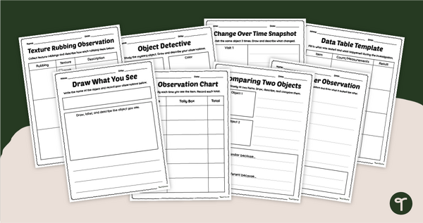 Go to Scientific Observation Graphic Organizers teaching resource