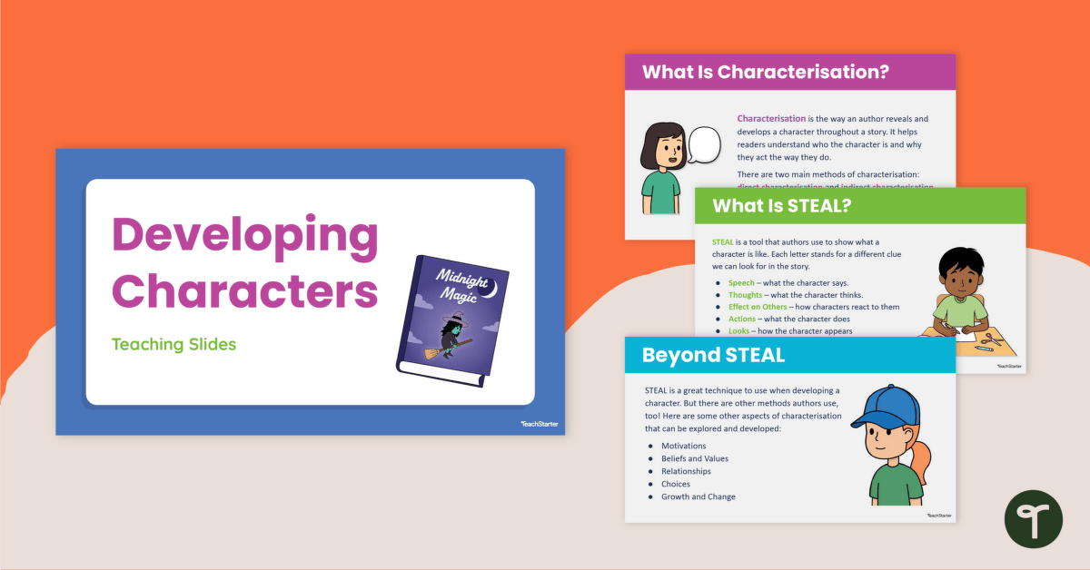Develop a Character Teaching Slides teaching resource