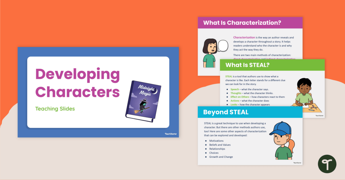 Develop a Character Teaching Slides teaching resource