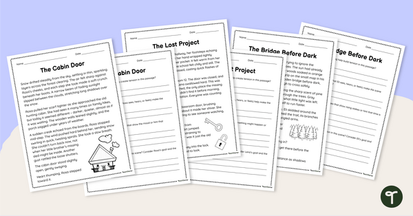 Go to Narrative Tension – Text Analysis Worksheets teaching resource