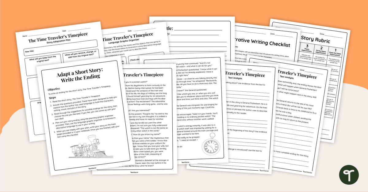 Adapt a Short Story – Write the Ending teaching resource