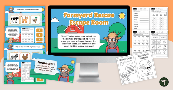 Go to Team Building - Farmyard Rescue Escape Room teaching resource