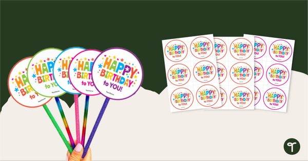 Go to Printable Birthday Badge teaching resource