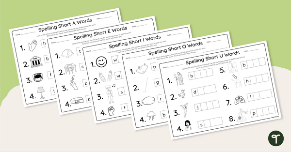 Go to Spelling CVCC Words - Worksheets teaching resource