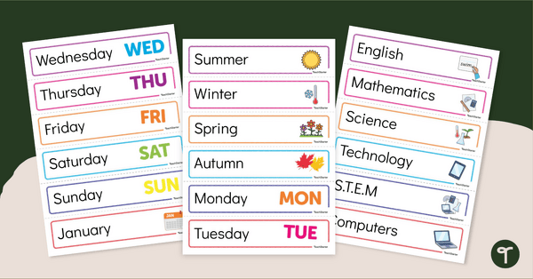 Go to Visual Schedule - Timetable Cards teaching resource