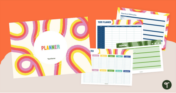 Go to Retro Digital Teaching Planner teaching resource