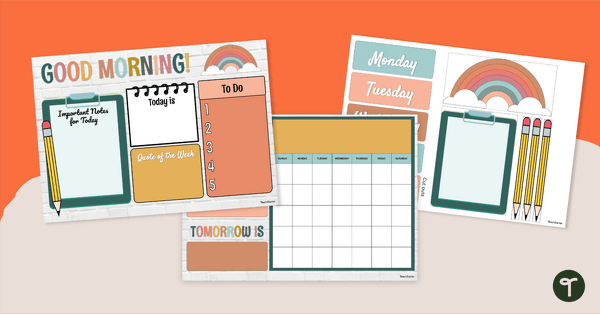 Go to Classroom Morning Routine Posters and PowerPoint teaching resource