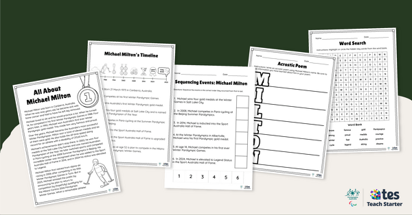 Go to Michael Milton Worksheet Pack teaching resource