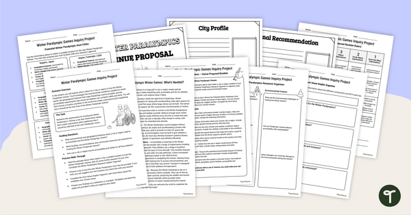 Go to Winter Paralympic Games – Inquiry-Based Project teaching resource