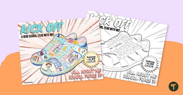 Go to All About Me - Back to School Sneaker Template teaching resource