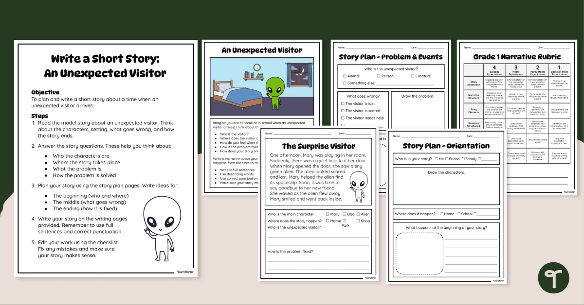 1st Grade Narrative Writing Assessment Pack teaching resource
