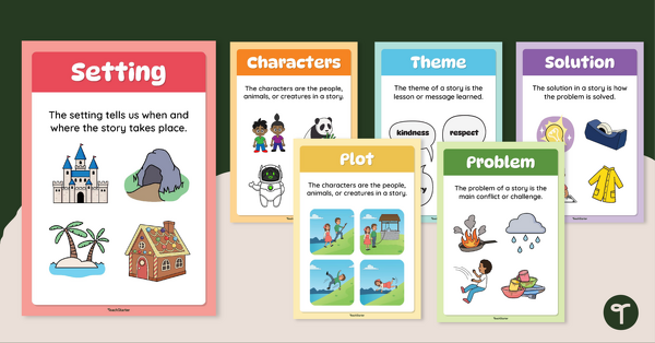 Go to Story Elements Anchor Charts teaching resource