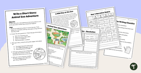 Go to Year 2 Narrative Writing Assessment Pack teaching resource